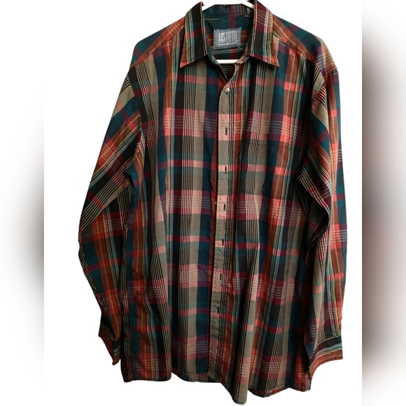 Lot of 2 Men's Casual Large/Tall Long Sleeved Shirts - Picture 6 of 8